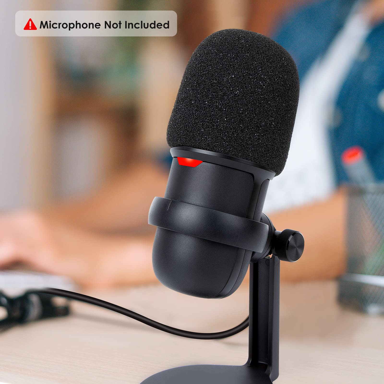 YOUSHARES SoloCast Microphone Windscreen - Professional Foam Cover for HyperX SoloCast Mic, Filters Ambient Noise and Breathing Winds